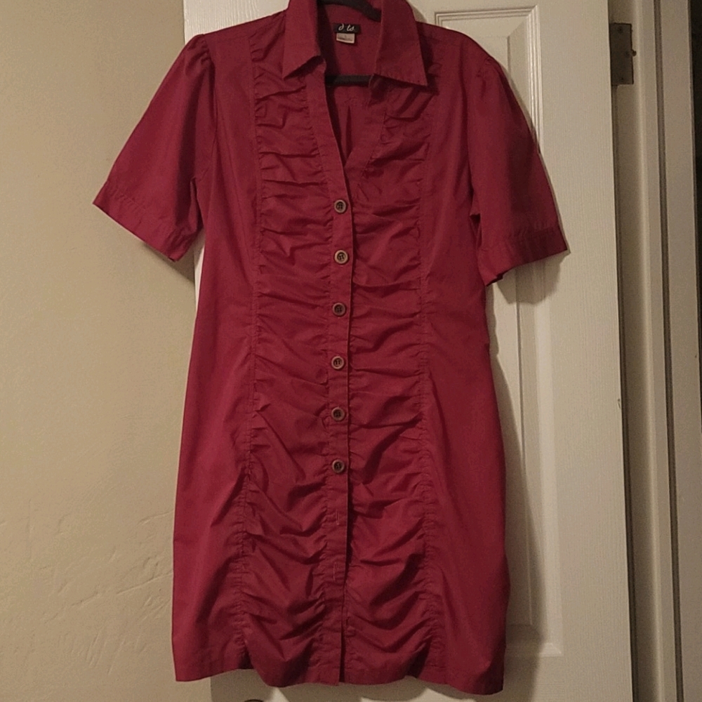 BUTTON DOWN DRESS
